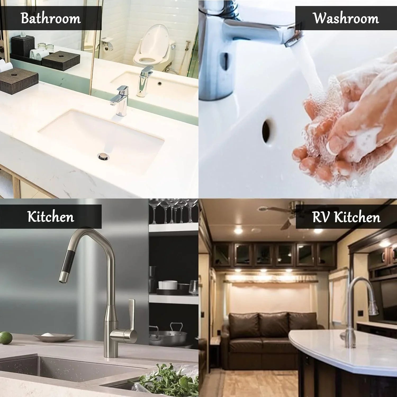 3PCS Faucet Absorbent Mat, Sea Bird Penguin Washable Sink Splash Guard Drip Catcher, Kitchen Bath Countertop Microfiber Sink Drying Mats for Kitchen