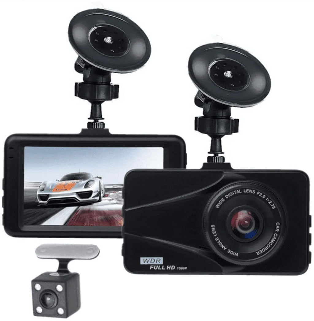 Plus  Dash Cam For Chevrolet Dual Travel Recorder Full  3"  Screen 170° Wide Angle, , -Sensor, Loop Recording Motion Detection Excellent Video Images