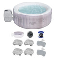 Bestway SaluSpa Cancun Inflatable Hot Tub w/2 SaluSpa Spa Seat & 2 Pillows