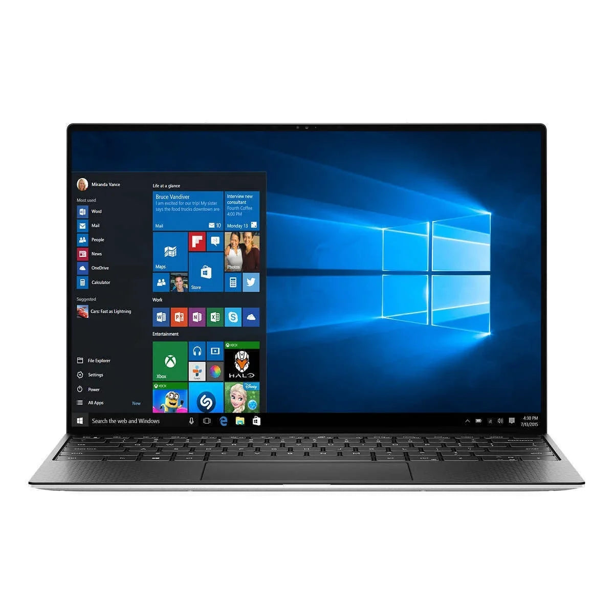 13 Touchscreen Laptop Notebook 4K  -7375SLV- i7 16GB