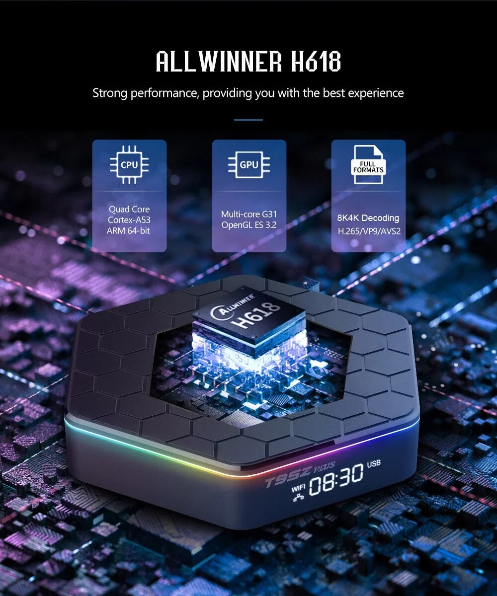 JahyShow  Plus Quad Core 4+128G  Box - 6K  Stream Player, Smart Android 12.0