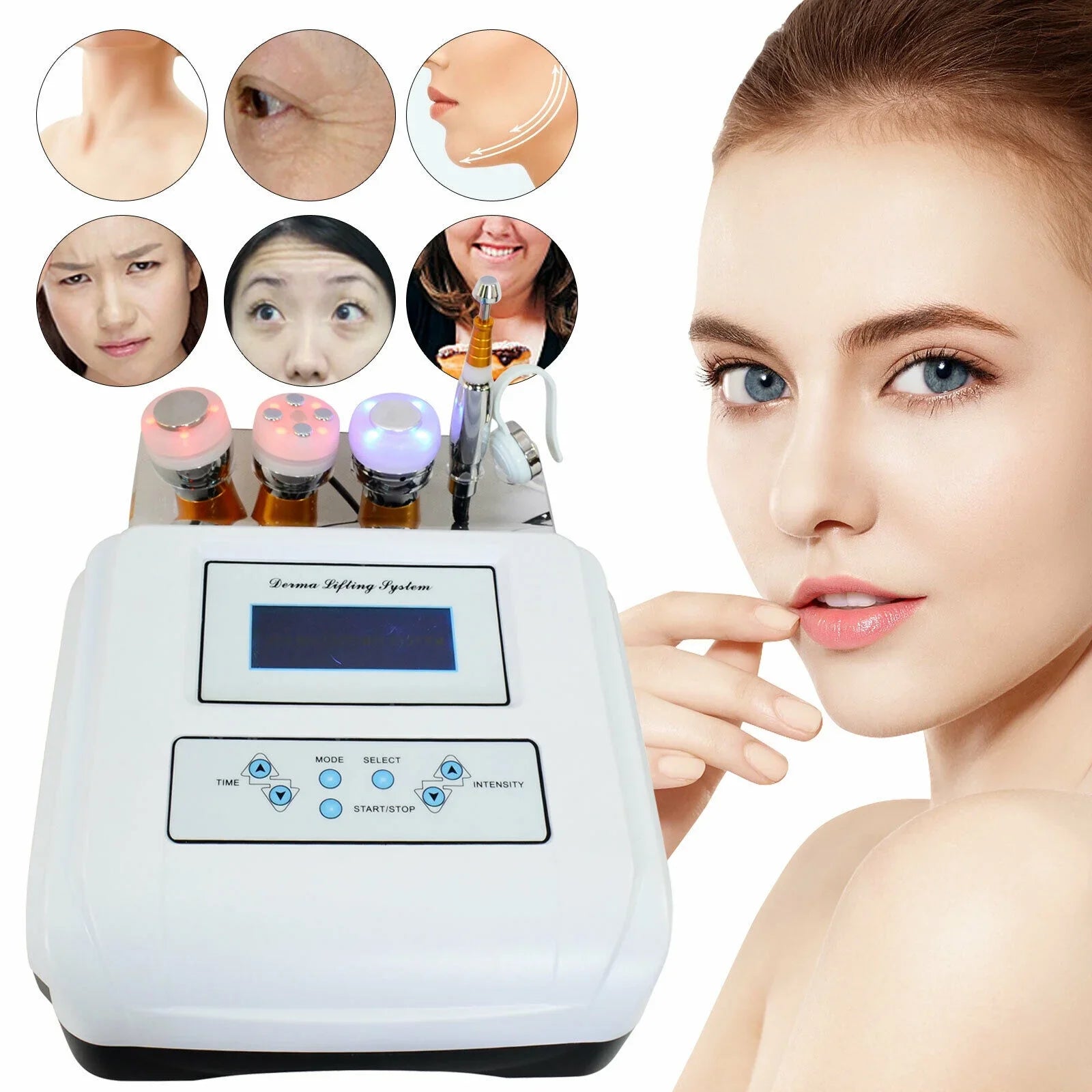 Cryo Electroporation No Needle Mesotherapy Skin Lift Wrinkle Removal Machine Spa