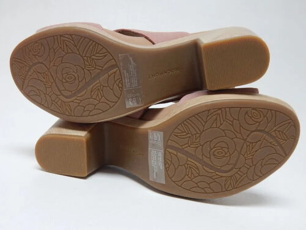 Rockport Vivienne Size  9   Women's Suede Slingback Sandals Light Rose