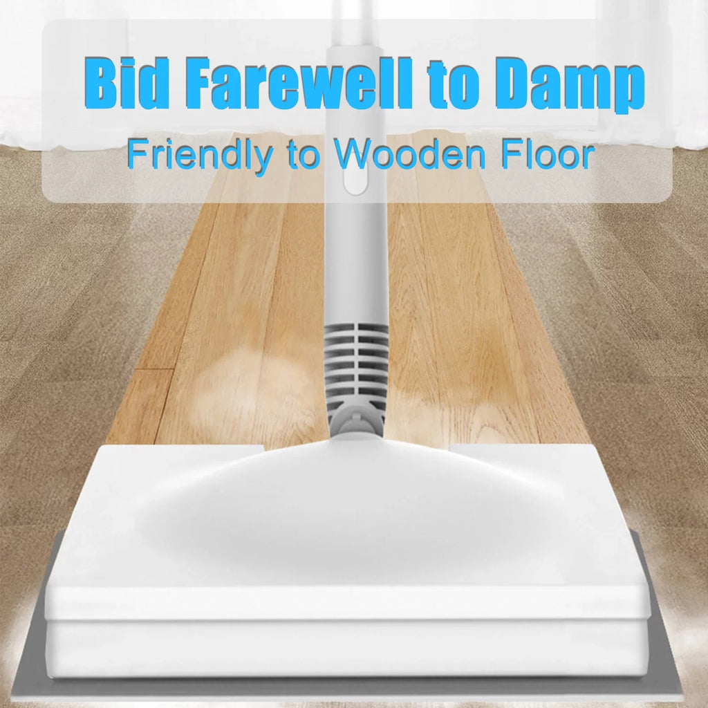 Spirastell Electric mop, Mop 370ml WaterWindow Cleaner Clothes 3 Brush2-levelHandheld Cleaner Floor Water2-levelWith 3 Clothes HeadFloor Steamer 370ml