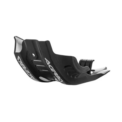 Acerbis Plastic  Skid Plate with Linkage Guard Black/White for Husqvarna  450 2017-2018