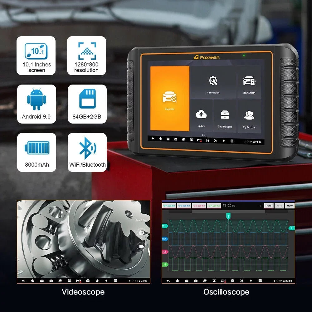 Automotive Bi-Directional Control Diagnostic Scan Tool Car  Service Tool  Scanner Full Systems  Coding Actuation Test Code Reader   Scan 30+ Resets Free Update