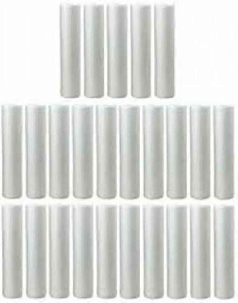 25 Sediment Water Filter Cartridges Whole House Biodiesel 50 micron 10" x 2.5"