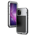 Gorilla Glass Aluminum Metal iPhone 14 Pro Case (Silver) Heavy Duty Military Grade Shockproof and Scratch Resistant Protection, Rugged Outdoor Travel