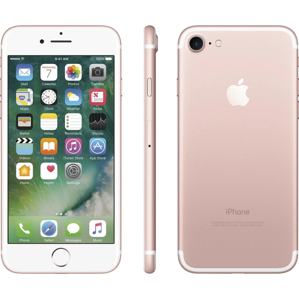 Restored Apple iPhone 7 128GB Unlocked  4G  Quad-Core Smartphone w/ 12MP Camera - Rose Gold (: Fair) (Refurbished)