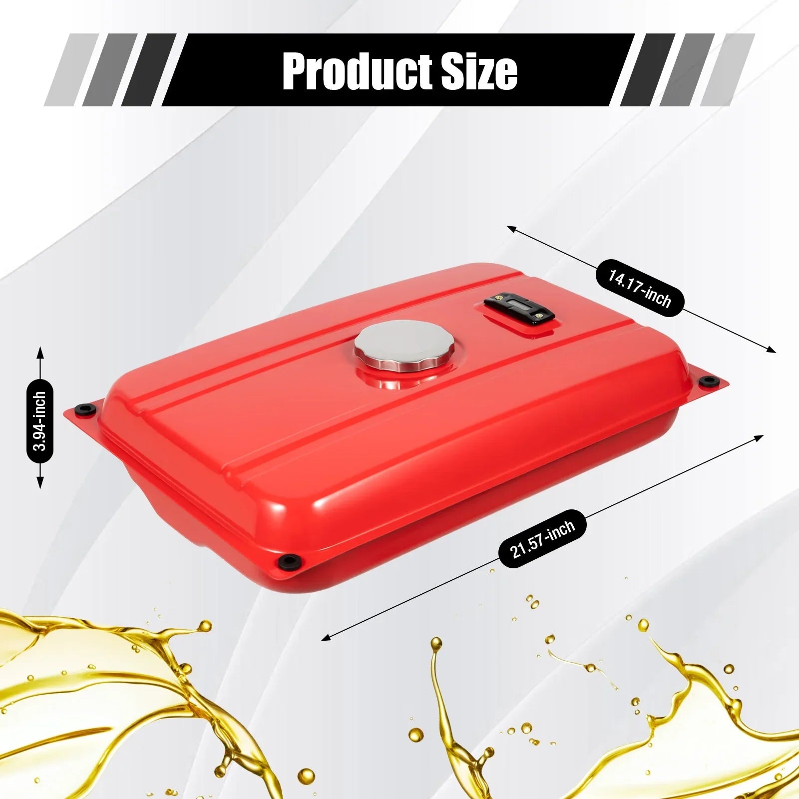 5 Gallon Generator Fuel Tank Red Universal Fuel Tank for  18.9 Liter Equipment