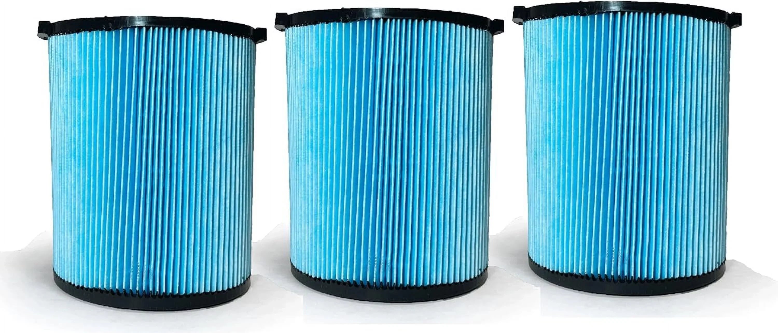Nispira  3-Layer High-efficiency Replacement Filter Compatible with Ridgid Wet/Dry Vacs Vacuum 72952 5-20 Gallons        . 3 Pack