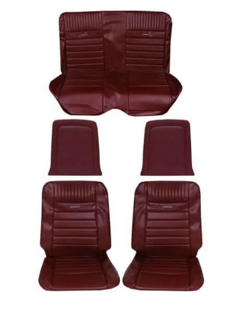 Scott Drake 66CV--- 1966 Pony Upholstery - Dark Red
