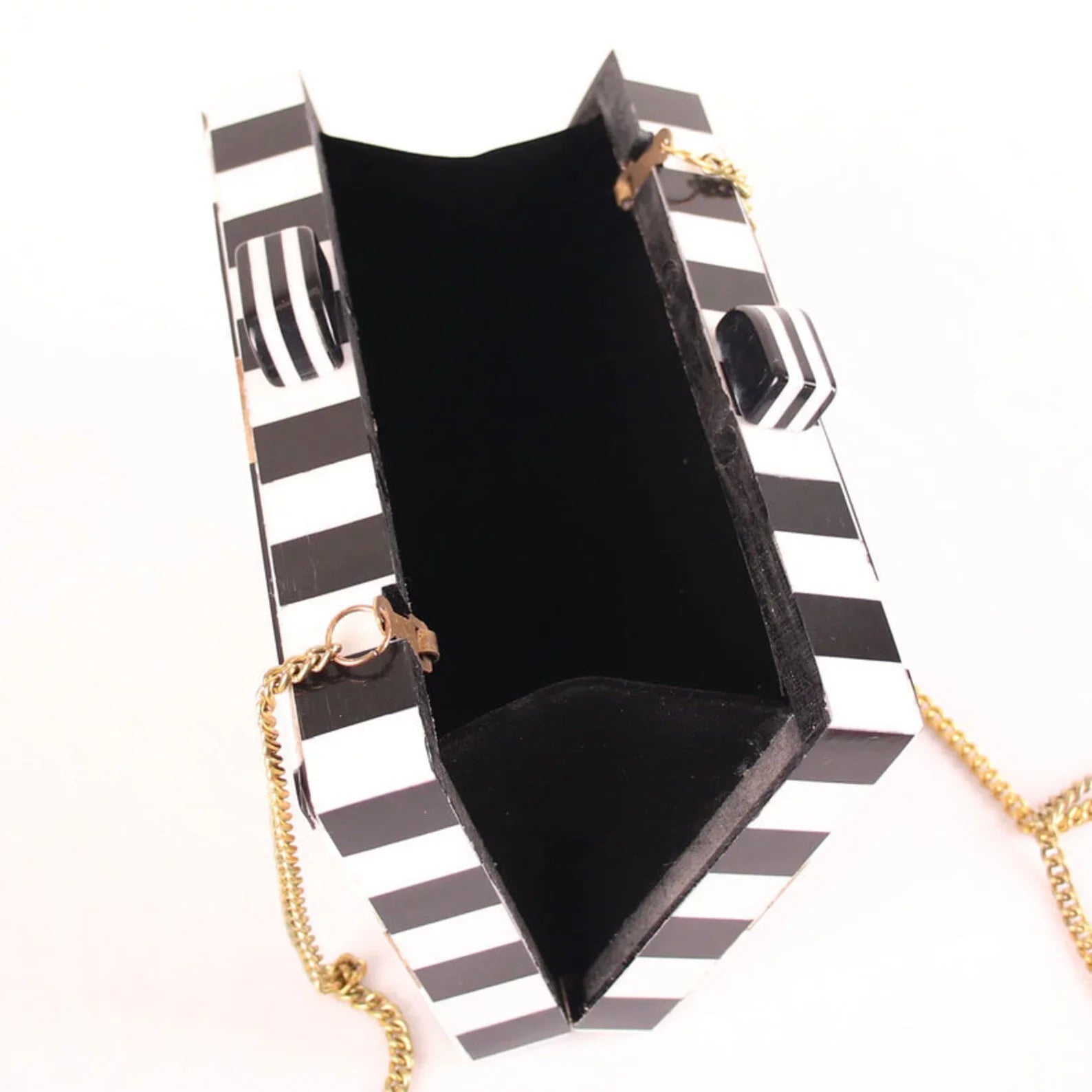 Different Craft India Wooden inlay Acrylic Designer clutch bag for women