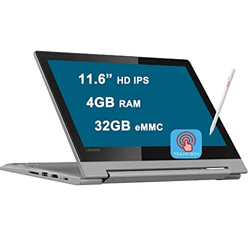 Lenovo Chromebook Flex 3 2 in 1 Laptop 11.6”   Touchscreen MediaTek Quad-Core  Processors 4GB  32GB eMMC -  Bluetooth Dolby Chrome  + Pen