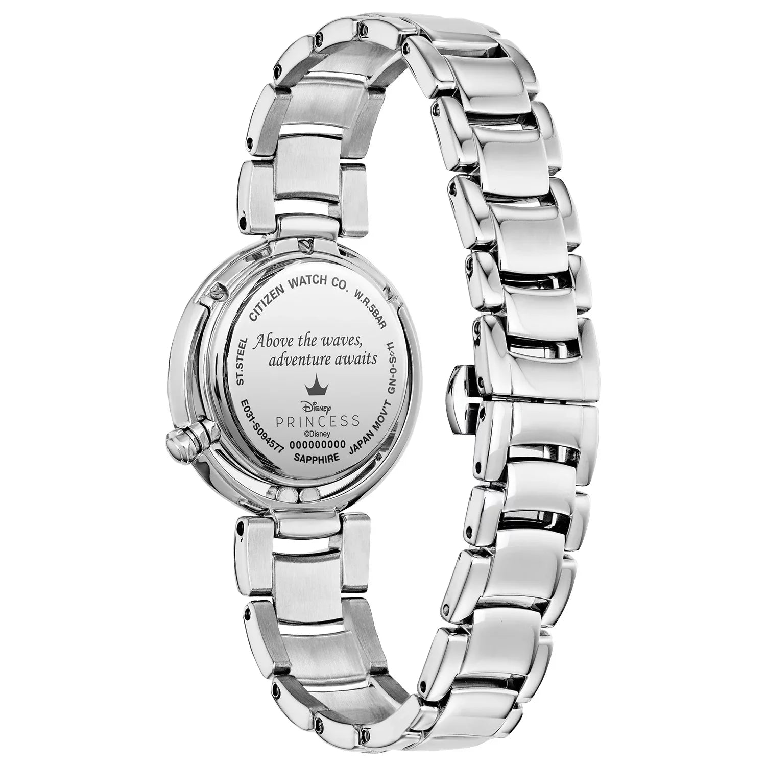 Citizen Women's Eco-Drive Disney Ariel Diamond and Crystal Accent Watch with Mother-of-Pearl Dial - -56N