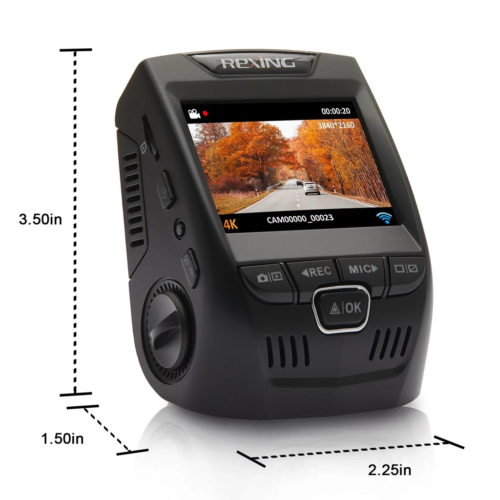 Rexing -4K Ultra  Car Dash Cam