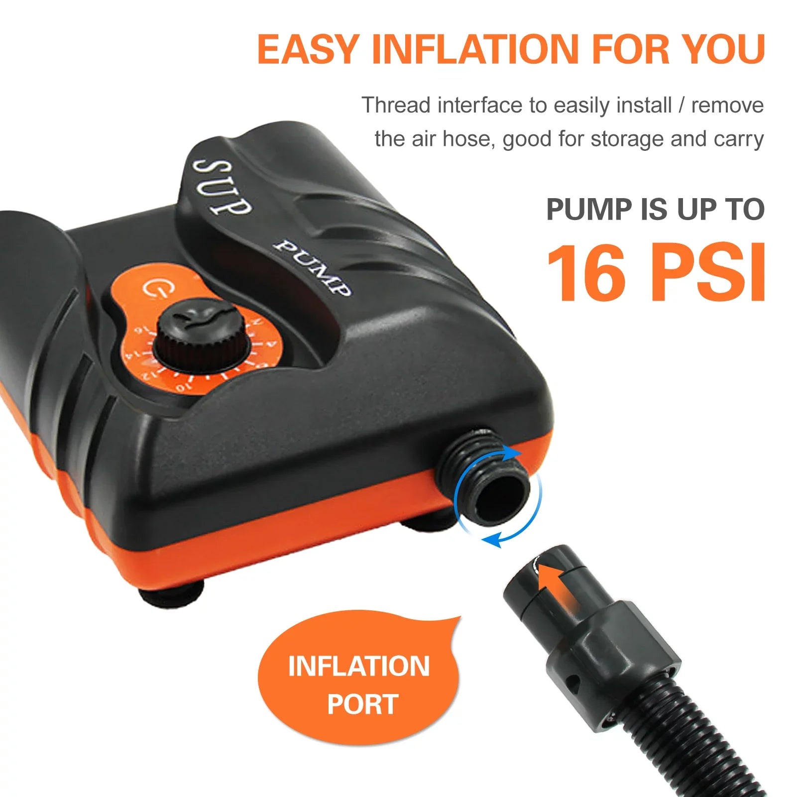 Inflation Pump,16psi Inflation Air 6pcs Nozzles Inflatable With 6pcs Nozzles Pump With 6pcs Inflatable And Air Pump And Boat Pump Huiop 16psi Mewmewcat Inflation Pump 16psi Zdhf