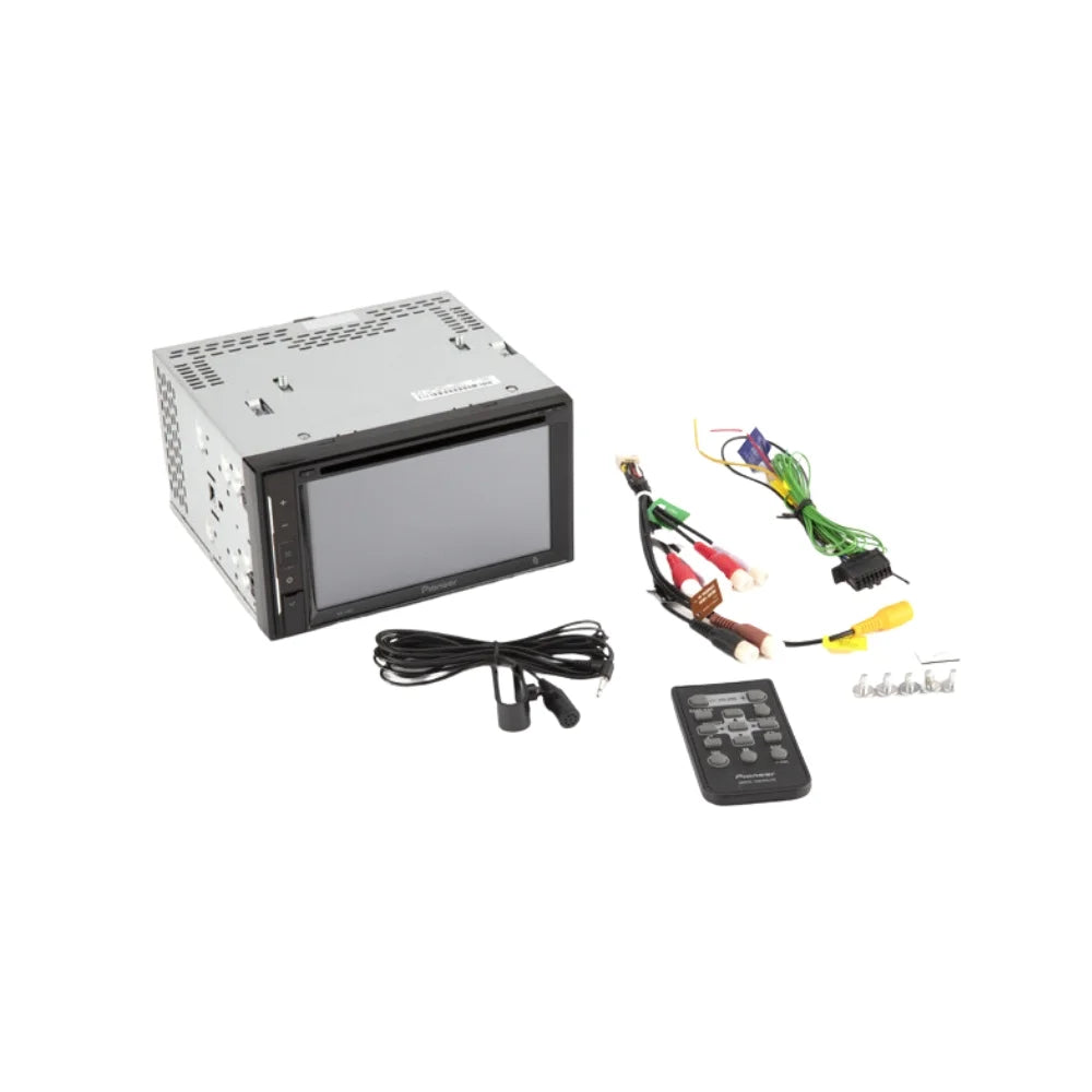 Bundle with Pioneer Multimedia  Car Stereo and Installation Kit - for 2003-2006  Sierra / Bluetooth Touchscreen, Backup Camera, Double Din in-Dash Mounting Kit