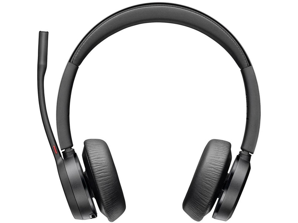 Poly Voyager 4320 - Headset - Siri, Google Assistant - Stereo, Mono -  Type ,  Type  - Wireless - Bluetooth - 300 ft - 20 Hz - 20 kHz - On-ear - Binaural - Ear-cup - 4.92 ft Cable - Ele...