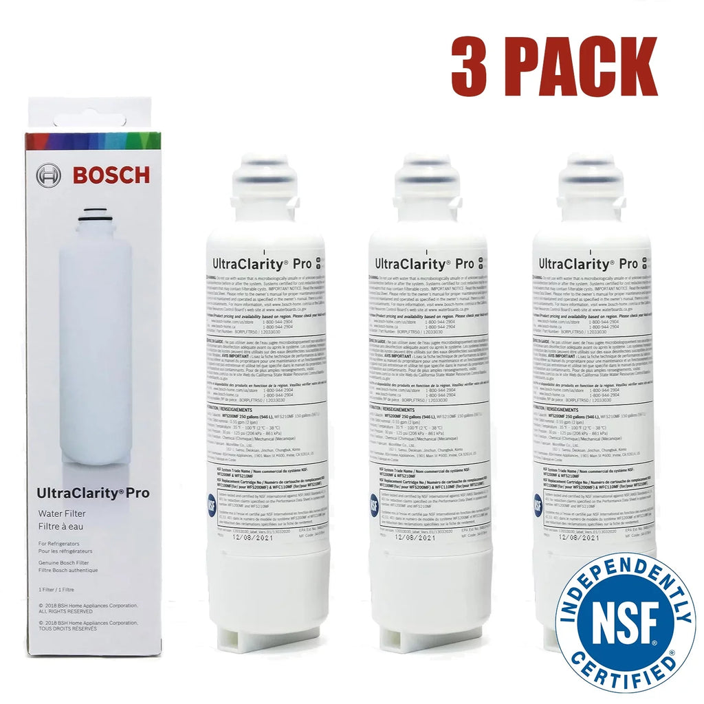 Bosch UltraClarity Pro Water Filter, ,, ,  Replacement/Compatible Pack of 3