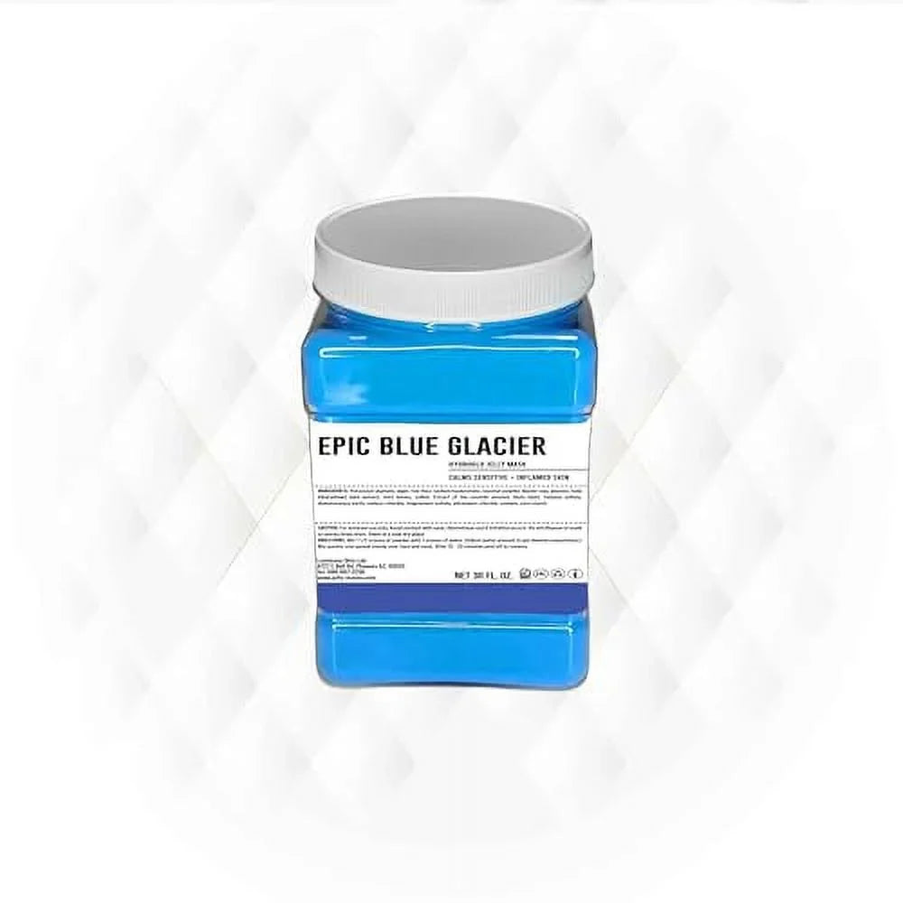 Luminous Skin Lab Epic Blue Glacier Jelly Mask,  Professional Pack Peel off Facial Mask - Anti-Aging, Reducing Dark Spot & Natural Skin Treatment - Suitable for All Skin Types | 30 fl oz