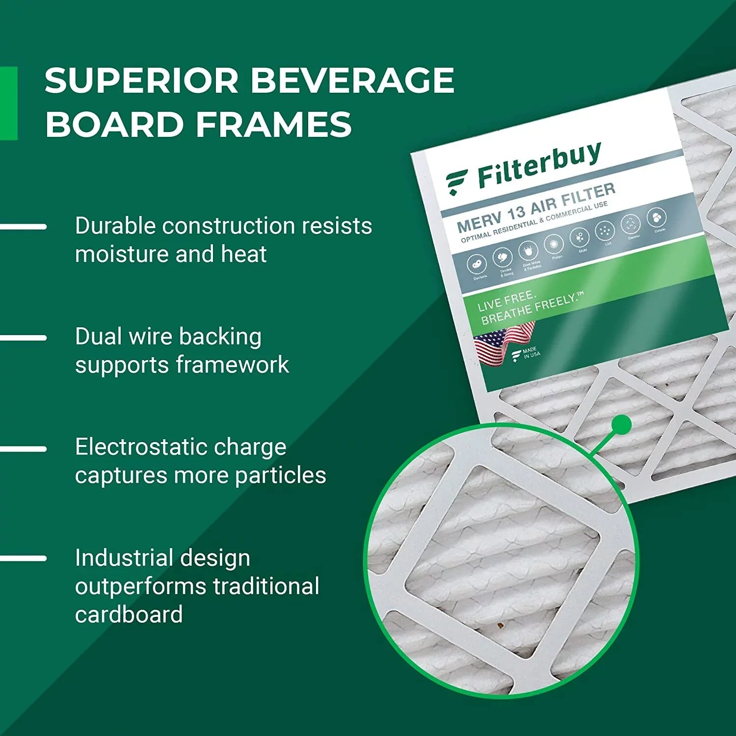 Filterbuy 12x18x4  13 Pleated   Furnace Air Filters (12-Pack)
