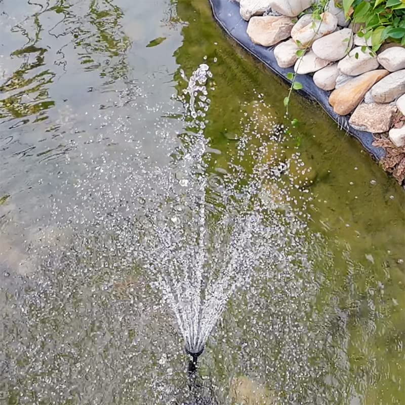 12W Solar Water Pump :  Dry-Run Protection Solar Water Pump 185 GpH with 18V 12W Solar Panel for Fountain, Fish Pond, and Aquarium (No Backup Battery)