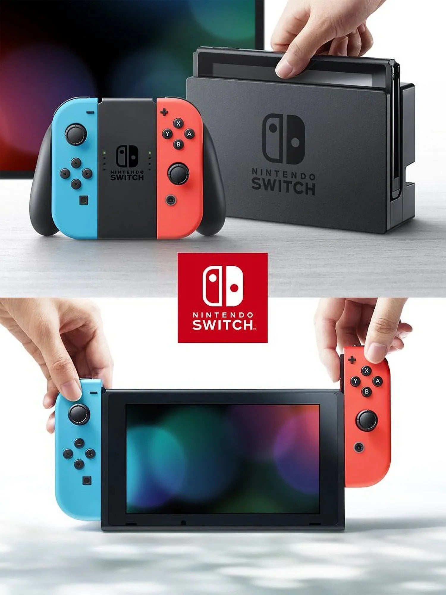 Nintendo Switch Odyssey Bundle: Red and Blue Joy-Con Improved Battery Life 32GB Console,Super Mario Odyssey Game Disc and Odyssey Deluxe Travel Case