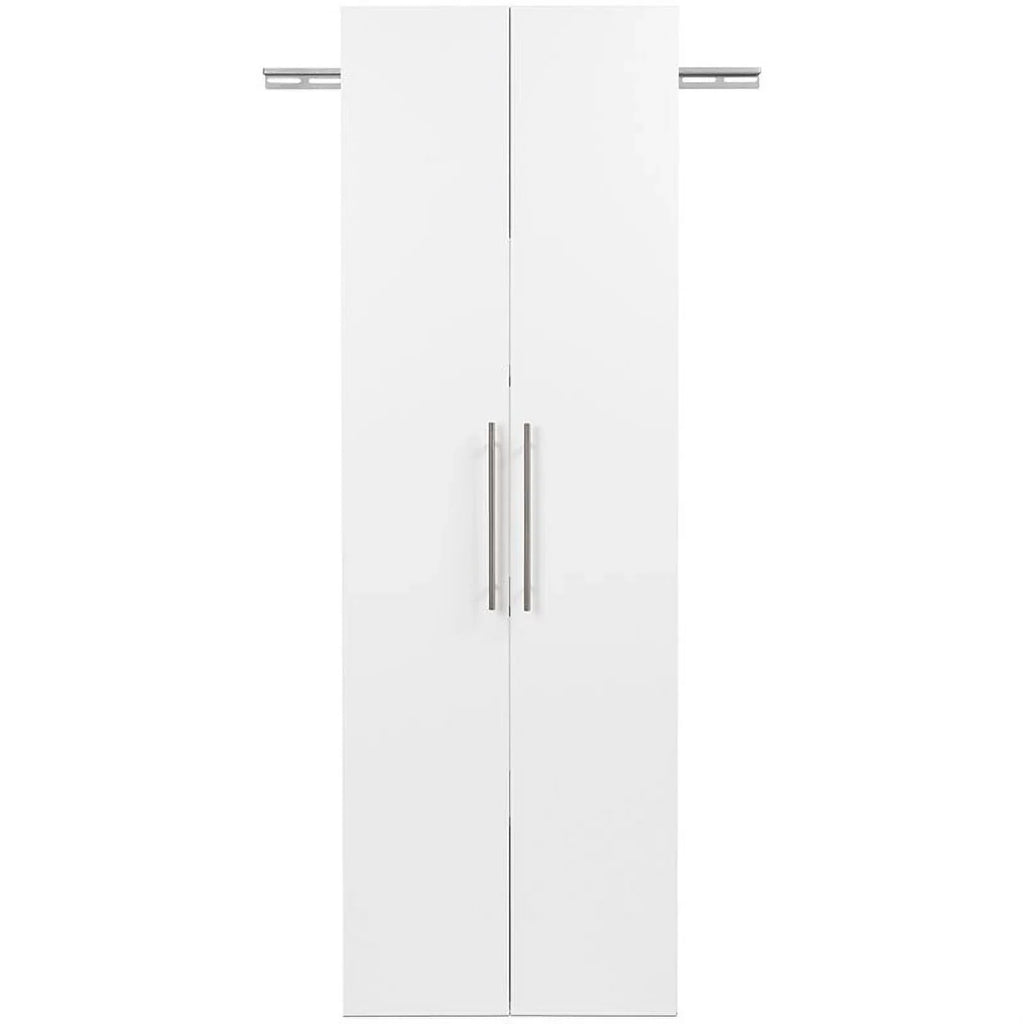 Pemberly Row 3 Piece 72" Large Wall Mounted Garage Cabinet Set in White