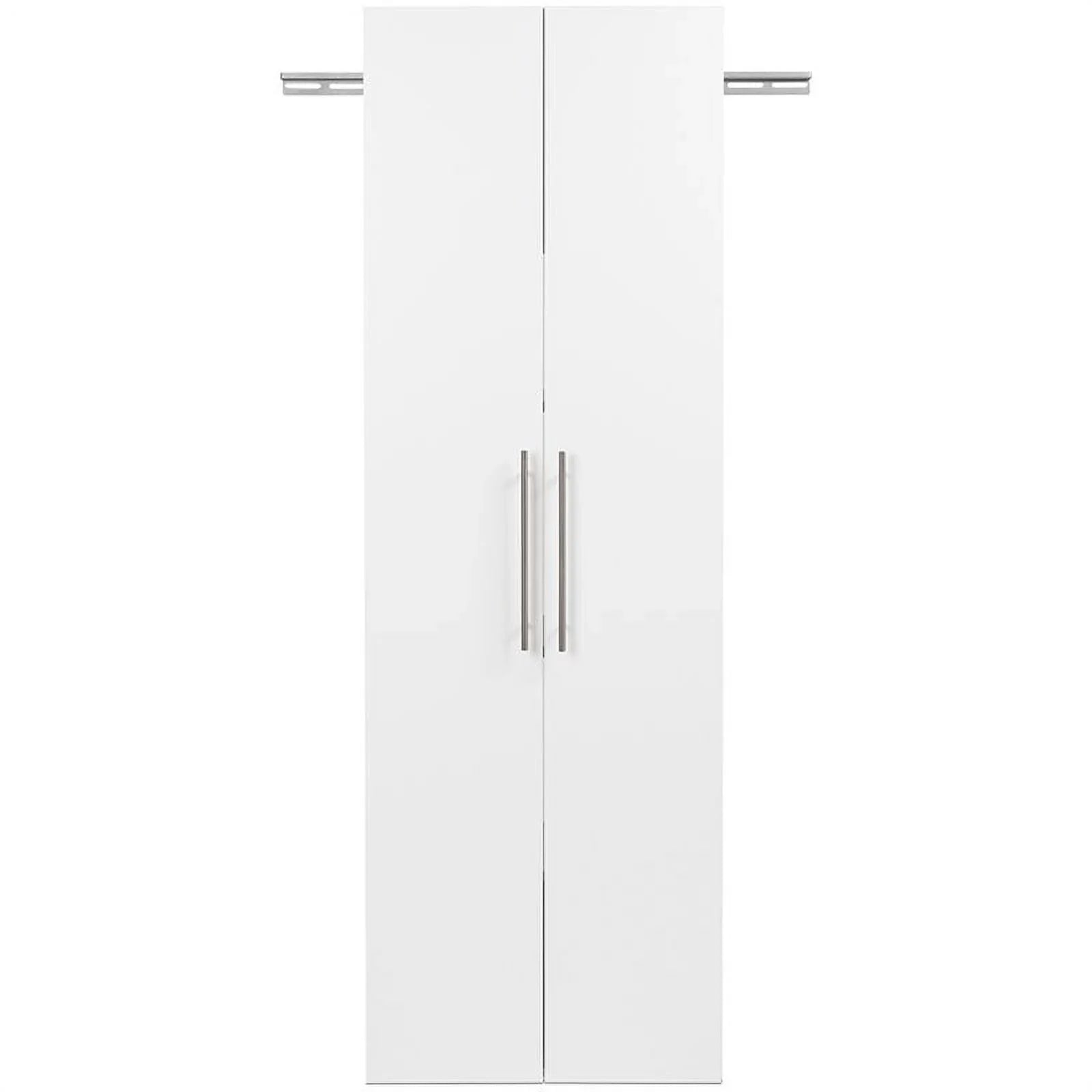 Pemberly Row 3 Piece 72" Large Wall Mounted Garage Cabinet Set in White