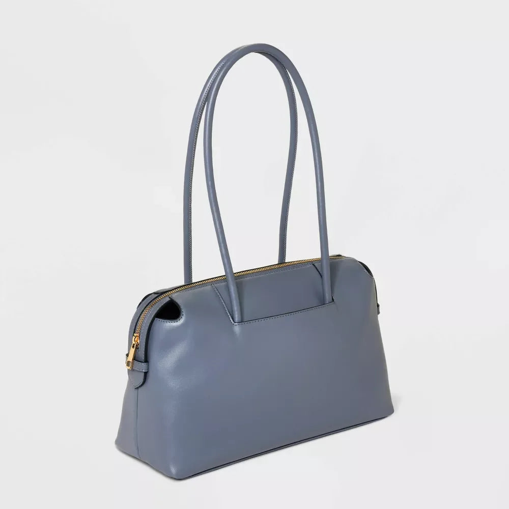 New Day East West Bowler Shoulder Handbag - Gray