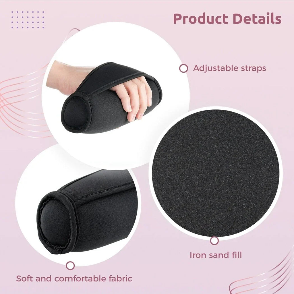 Dumbbell Hand Weight Set of 2, Adjustable Dumbbell Walking Hand Weight Sets with Hand Strap for Running, Jogging, Physical Therapy for Women and Men. 2lbs / 0.9kg