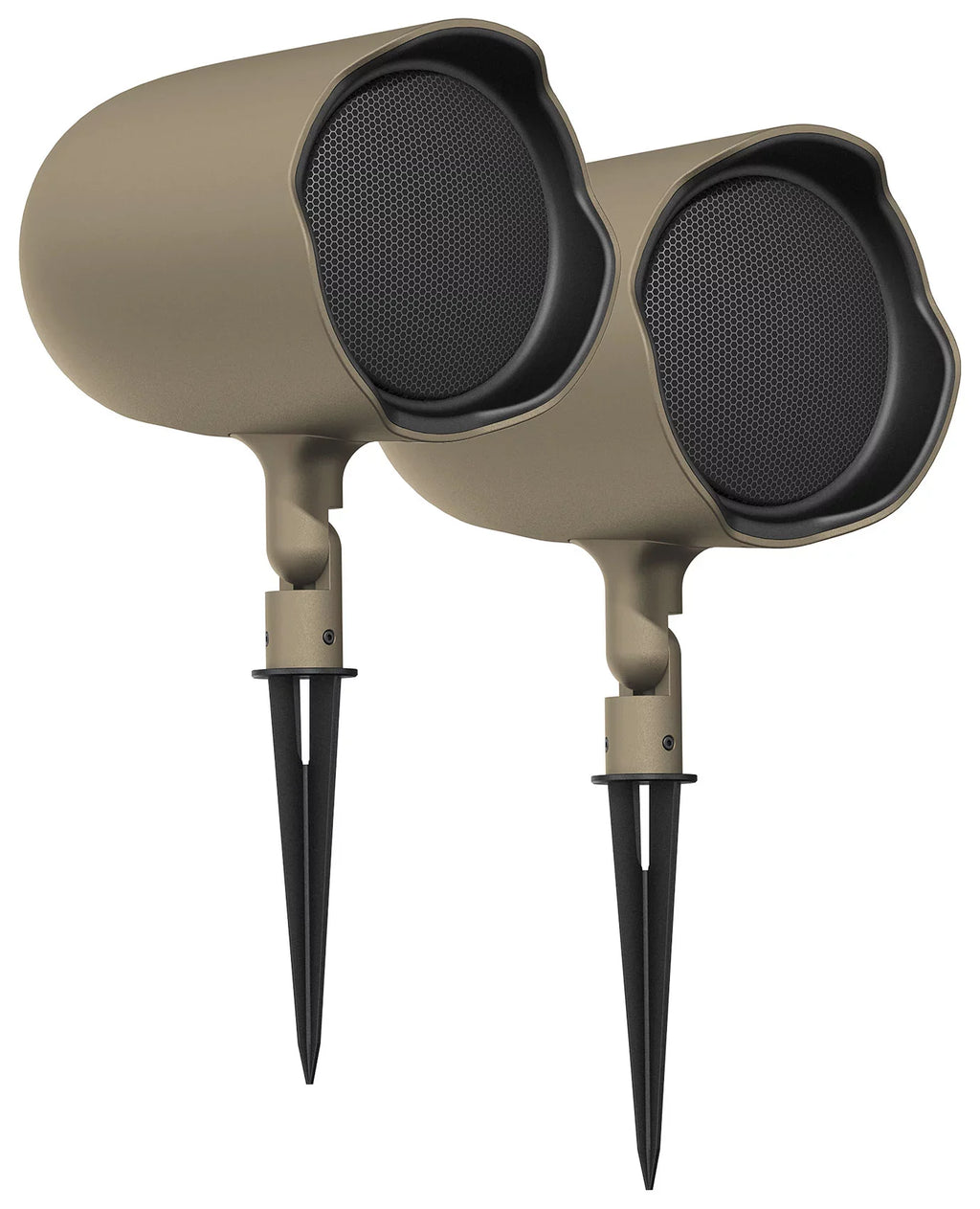 4  - 6.5" Landscape Ground Stake/Wall Mount 70v Commercial Speakers+Amp