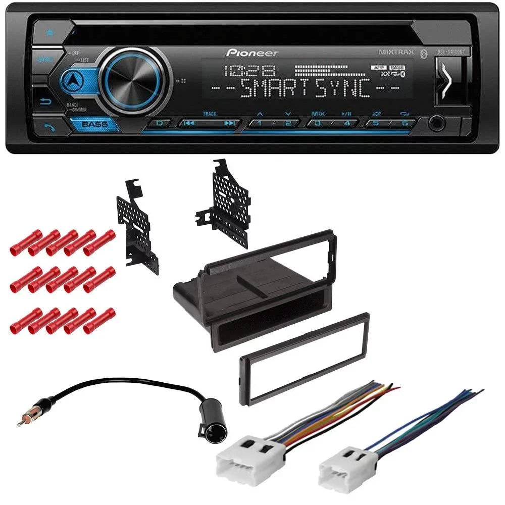 Bundle with Pioneer Bluetooth Car Stereo and complete Installation Kit for 2009-2015 Nissan Versa /Base Radio Single Din Radio // Radio, in-Dash Kit