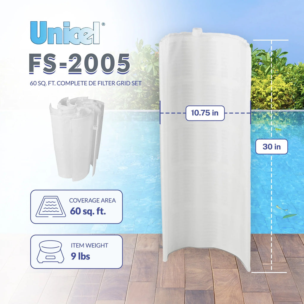 Unicel  -2005 60 Sq. Ft. complete  Filter Grid Set (7 Full 1 Partial)