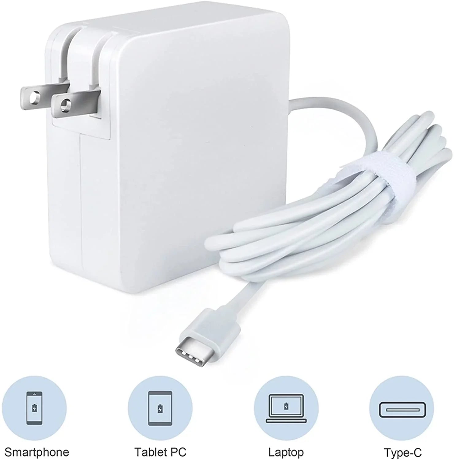 '- White 65W  Adapter Charger Replacement for ThinkPad  P51s P52s Power Supply Cord Mains