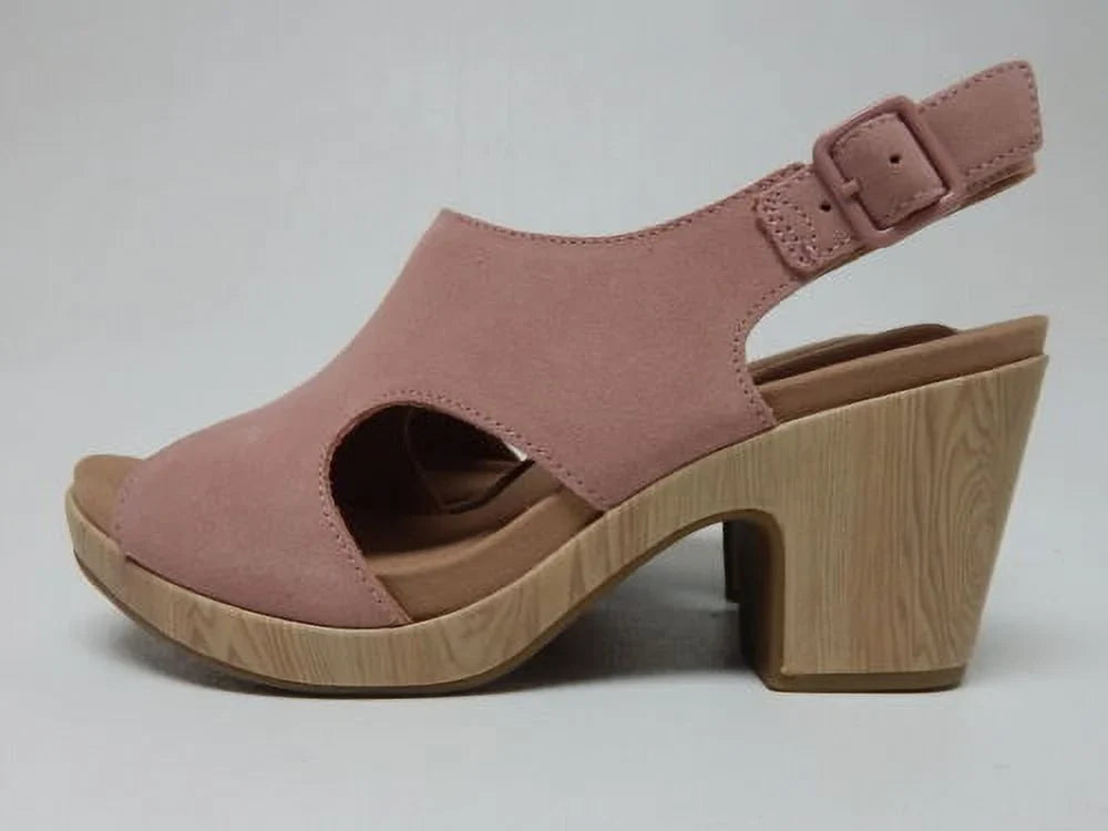 Rockport Vivienne Size  9   Women's Suede Slingback Sandals Light Rose