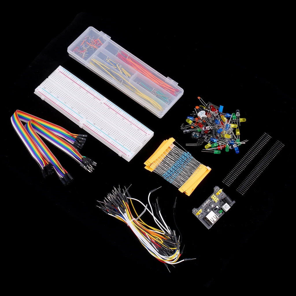 830 Breadboard Set Electronics Component Starter  Kit with Box Compatible with Component Package