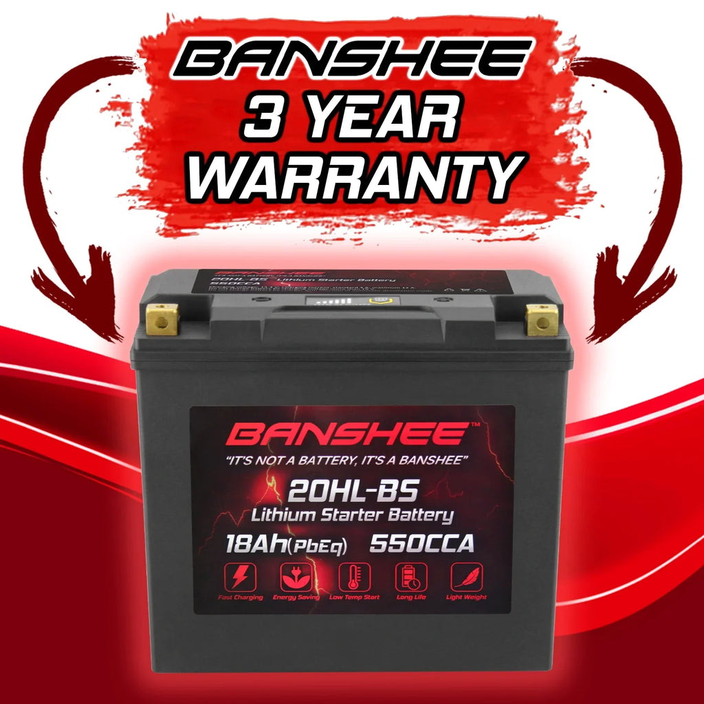 Banshee 20L- LiFePO4 Motorsports Battery Compatible with Yamaha  WaveRunner   2014 to 2020