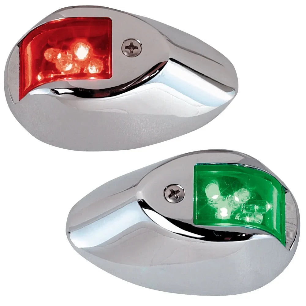 Perko  Side Lights - Red/Green - 24V - Chrome Plated Housing