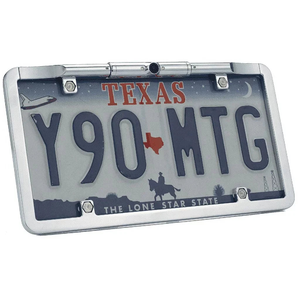 '- Ultra Slim Full-Frame License Plate  Backup Camera (Chrome)