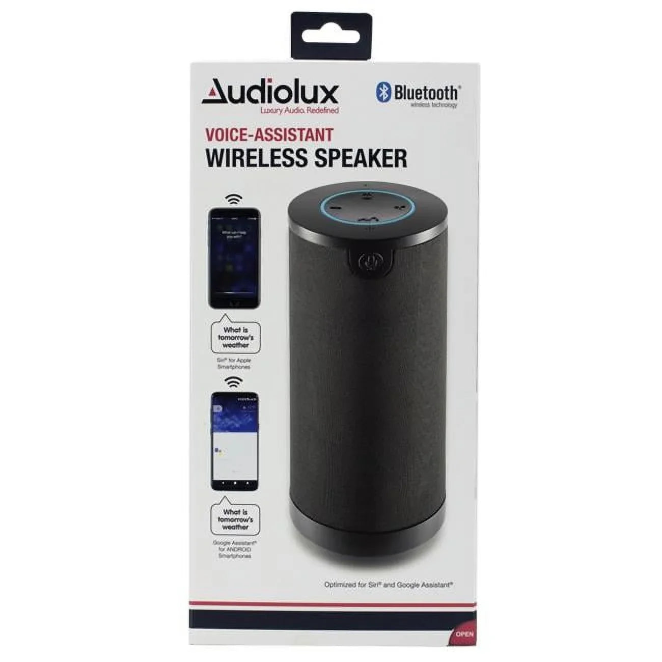 Odash --6-1153 Voice Assistant Wireless Speaker with Bluetooth, Black