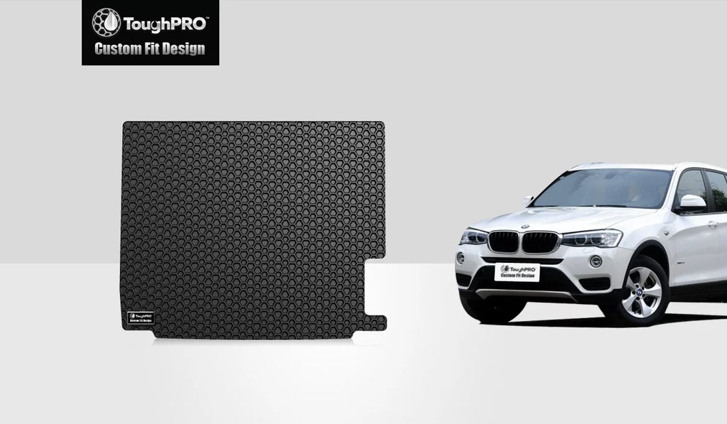 ToughPRO - Trunk Mat Compatible with   - All Weather Heavy Duty (Made in ) - Black Rubber - 2017