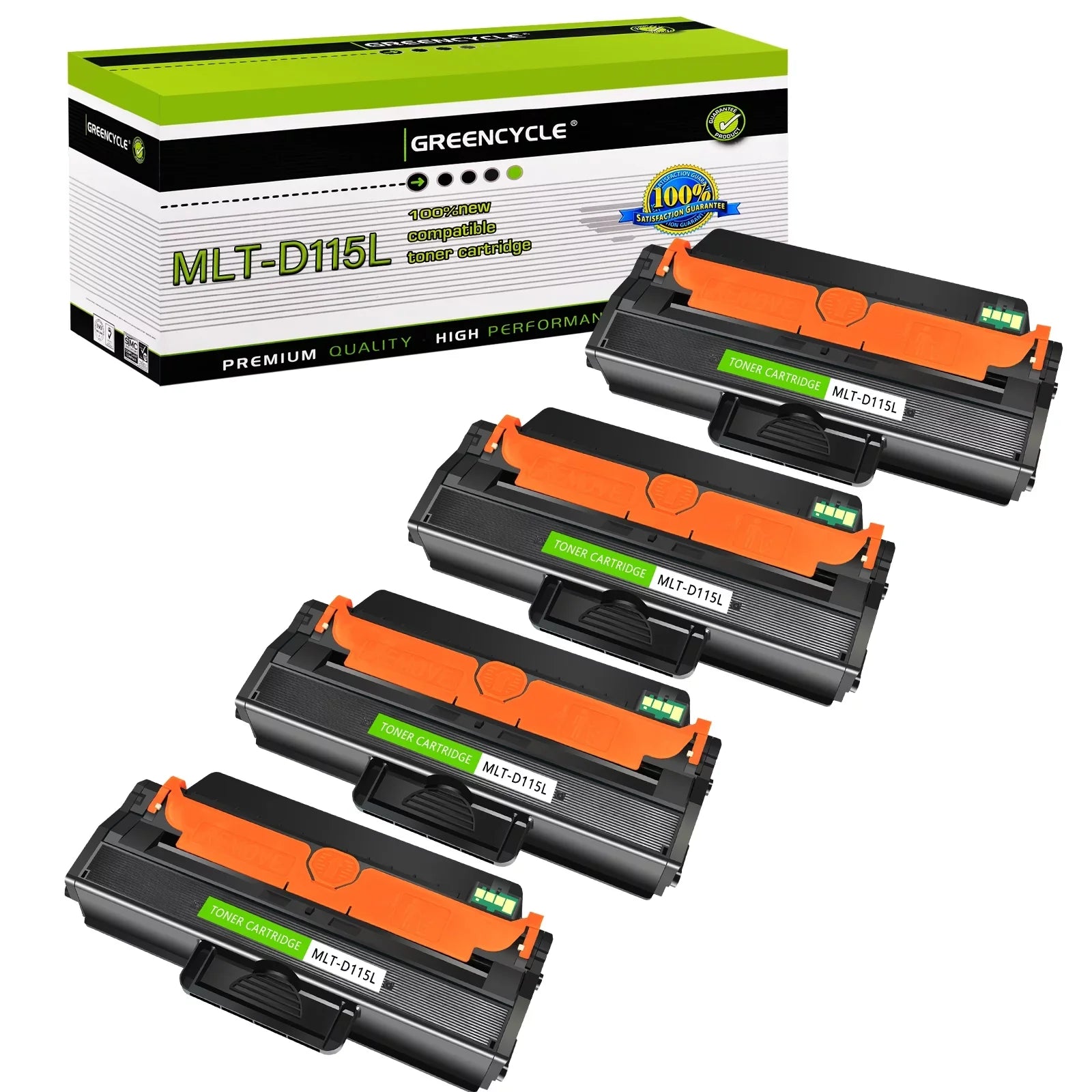 4 Pack Compatible Samsung -  Black Toner Cartridge Replacement for - - - Xpress    Laser Printer