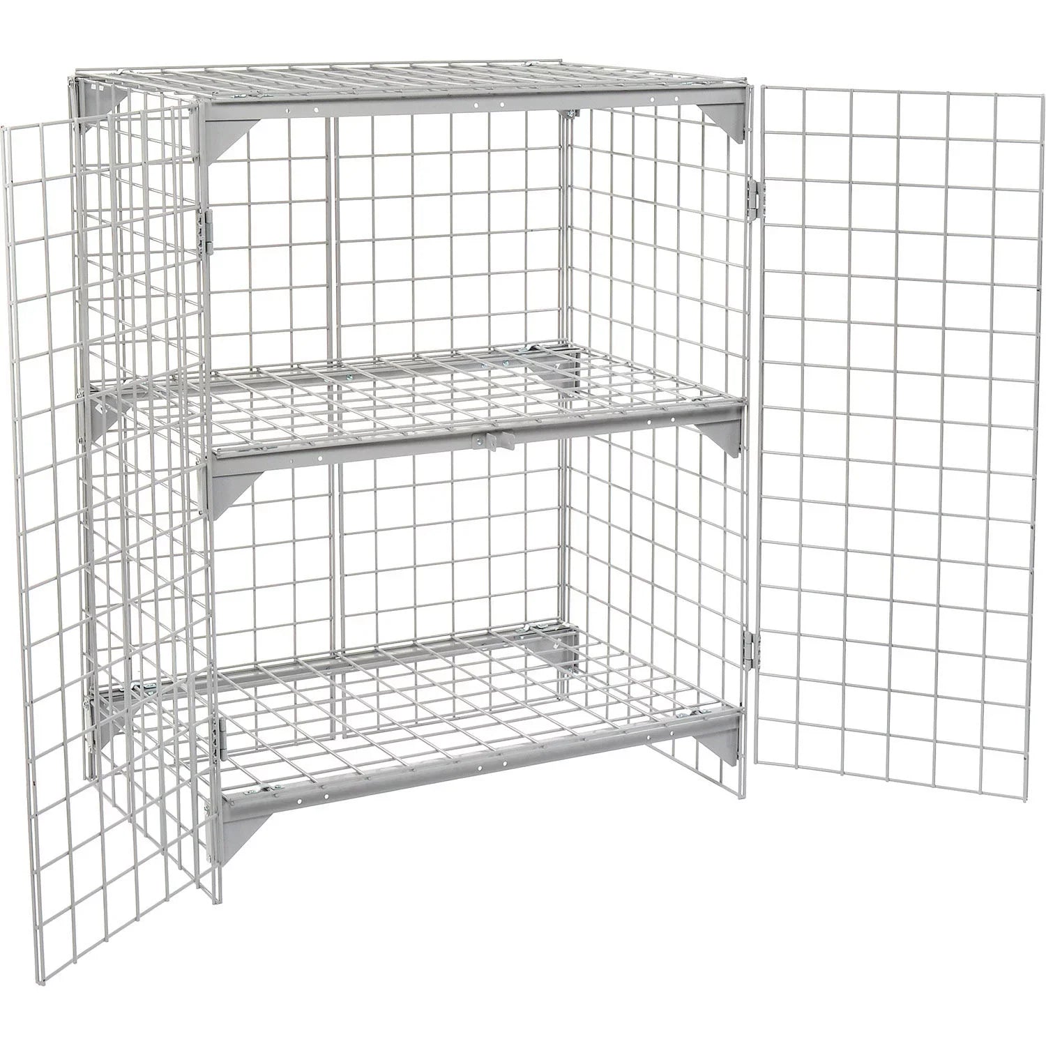 Global 184083 36 x 24 x 36 in. Wire Mesh Security Cage - Ventilated Locker