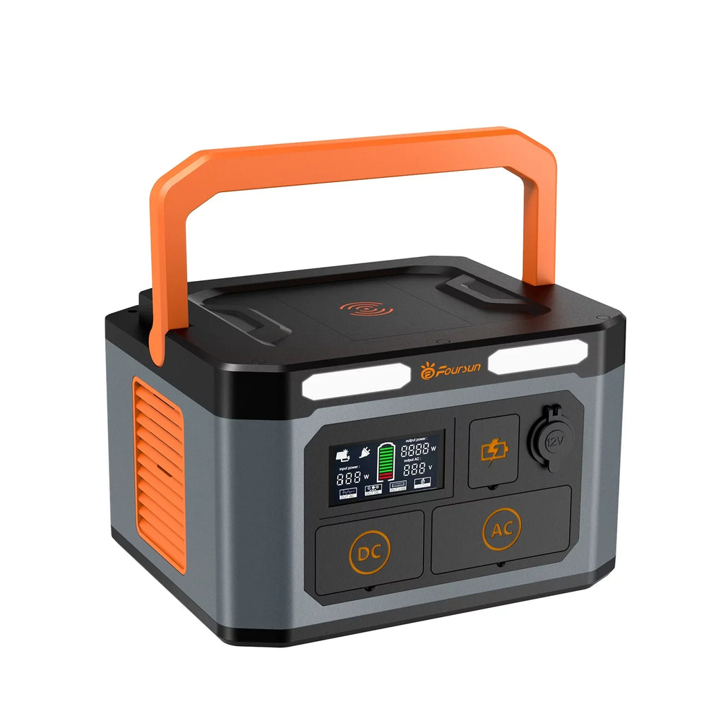 Foursun 1500W Portable Power Station by Anself, 1598.4Wh, Solar Generator for Home Backup, Emergency, Wireless charge