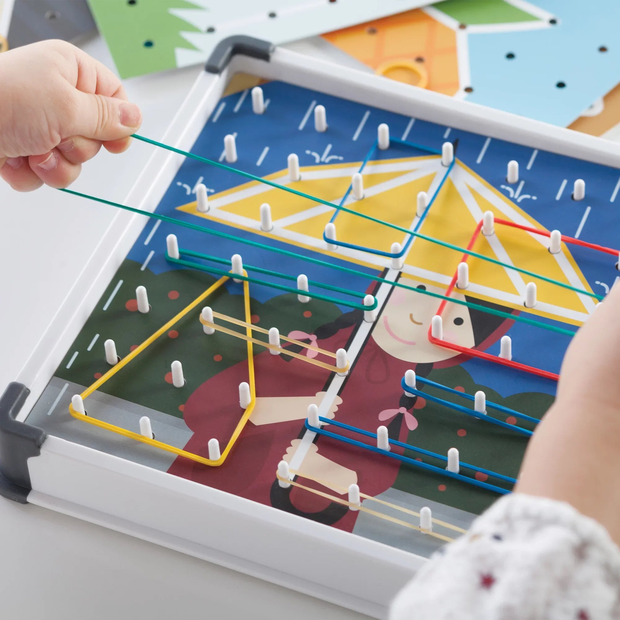 Guidecraft Geo Boards, Multicolour Skill & Action Set