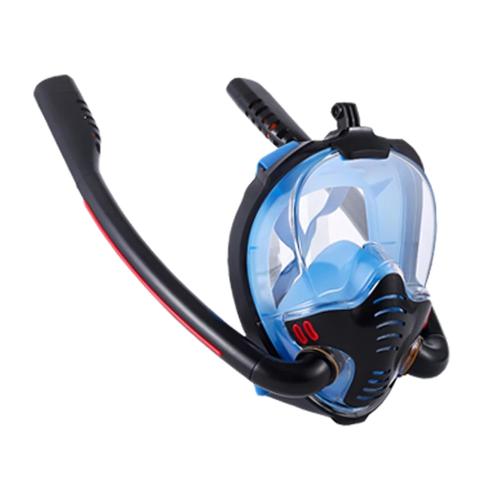Snorkeling Diving Goggles Double Tube Silicone Full Drying Diving Mask for Snorkeling