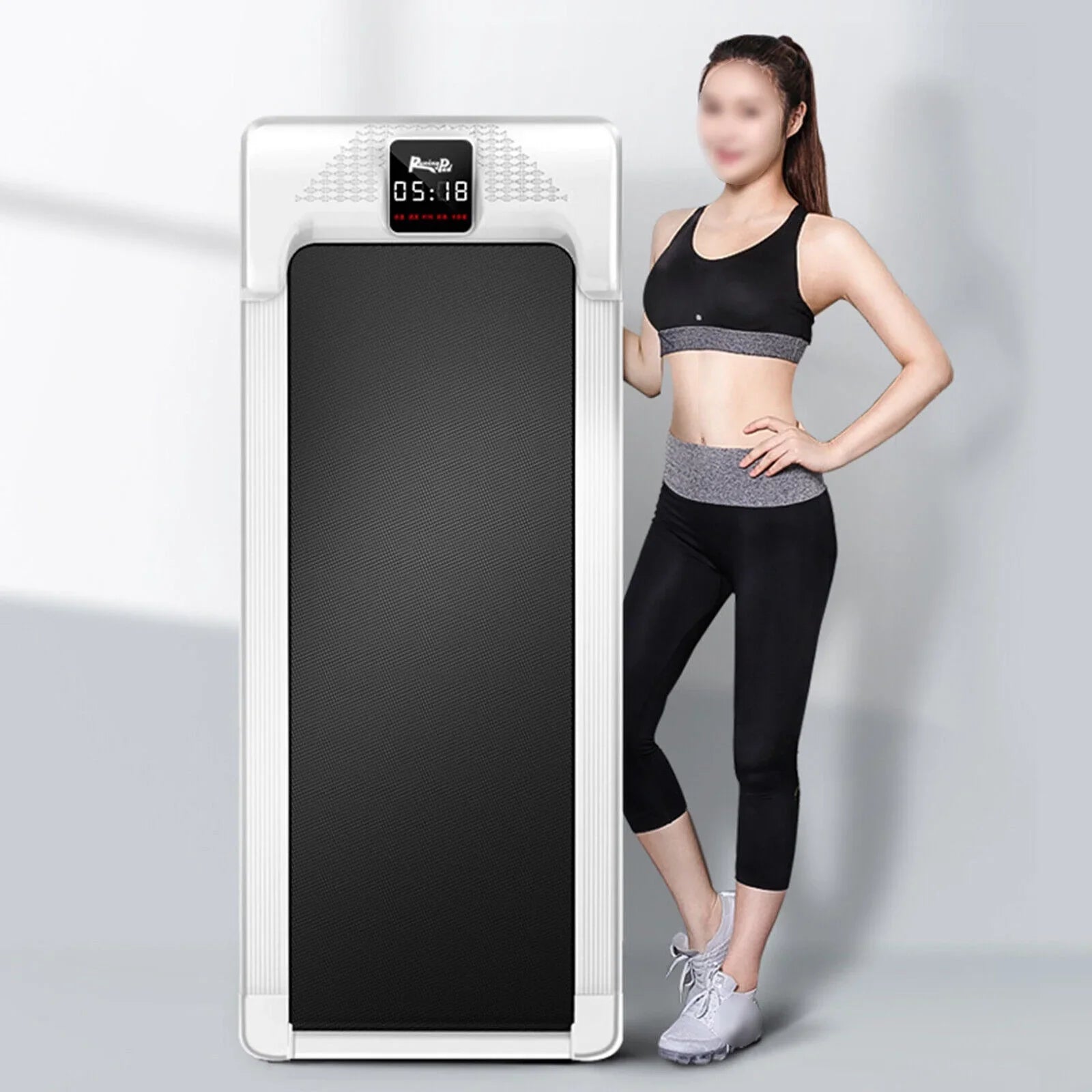 Electric Treadmill Under Desk Walking Pad Home Office Running Machine Exercise