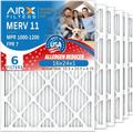 16x24x1 Air Filter  11 Comparable to  1000,  1200 &  7 Electrostatic Pleated Air Conditioner Filter 6 Pack  Premium  Made 16x24x1 Furnace Filters by     .